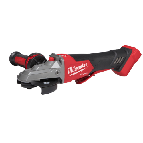 essezeta servizi Milwaukee SMERIGLIATRICE ANGOLARE M18 FUEL™ 125 MM con impugnatura rossa.