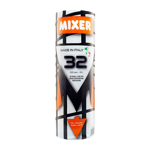 essezeta servizi Una lattina di STATORE DRITTO MIXER 32 su sfondo bianco.