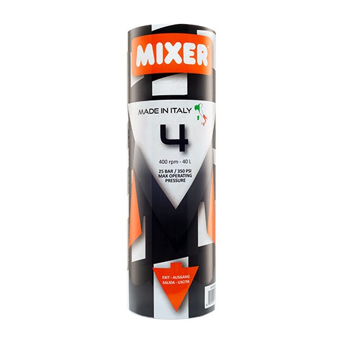 essezeta servizi Una bottiglia di STATORE DRITTO MIXER 4 su sfondo bianco.