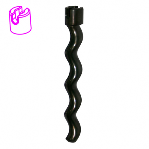 essezeta servizi Un ROTORE MIXER 26 nero con manico rosa.