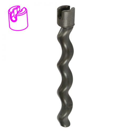 essezeta servizi Un tubo a spirale nero con manico rosa, il ROTORE MIXER 30.