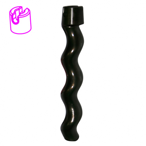 essezeta servizi Un ROTORE MIXER 5 nero con manico rosa.