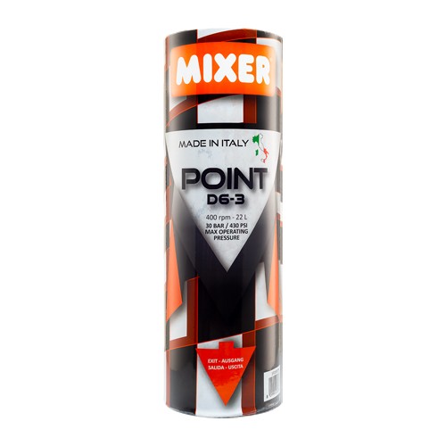 essezeta servizi Un flacone di STATORE DRITTO MIXER POINT spray su fondo bianco.