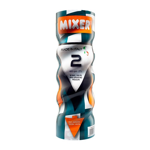 essezeta servizi Una lattina di STATORE MIXER 2 BOOSTER su sfondo bianco.