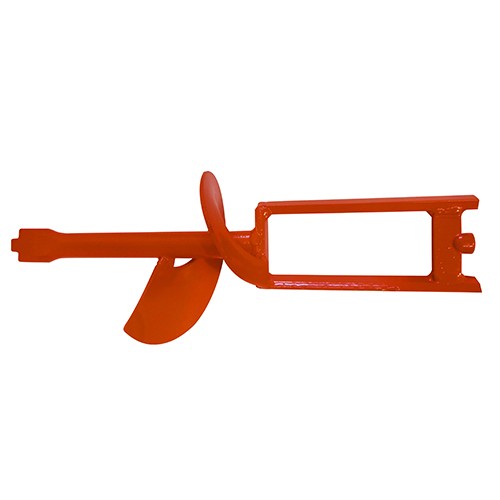 essezeta servizi Uno strumento in plastica con manico MISCELATORE PER INTONACI LEGGERI ARANCIO PER PLUS / G4 su fondo bianco.