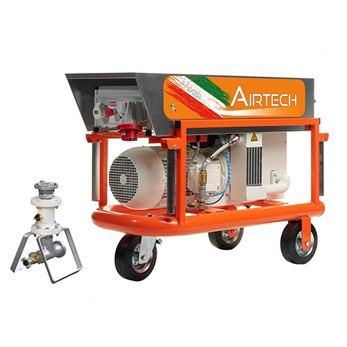 essezeta servizi Un MIXER AIRTECH TOP portatile con un tubo collegato ad esso.
