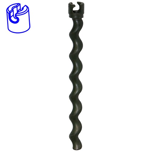 essezeta servizi Uno STATORE DRITTO MIXER JET 1 nero con maniglia nera.